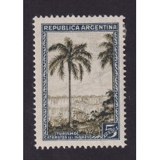 ARGENTINA 1935 GJ 763 ESTAMPILLA NUEVA CON GOMA PAPEL CON RAYADO HORIZONTAL U$ 50